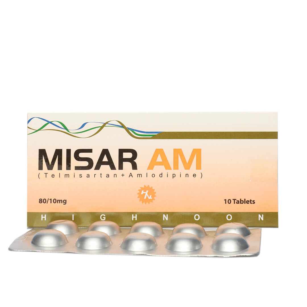 Misar AM (Telmisartan/Amlodipine) 80mg/10mg, 10 Ct - Highnoon