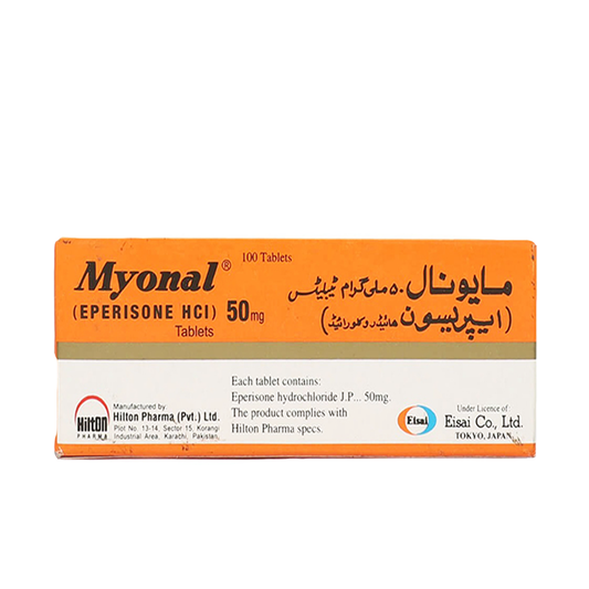 Myonal Tablet 50mg, 100 Ct - Hilton