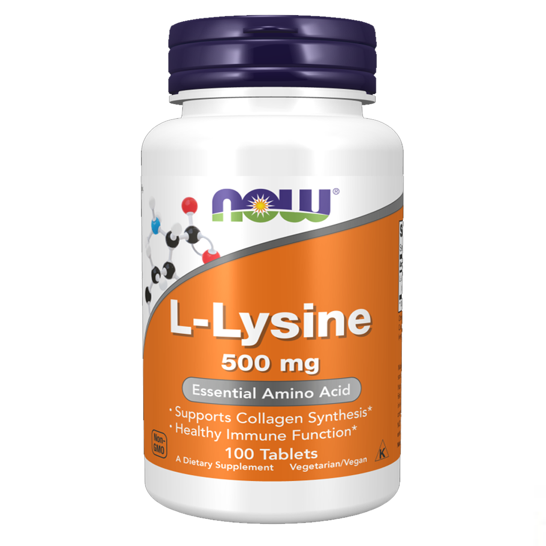 NOW L-Lysine 500mg, 100 Ct