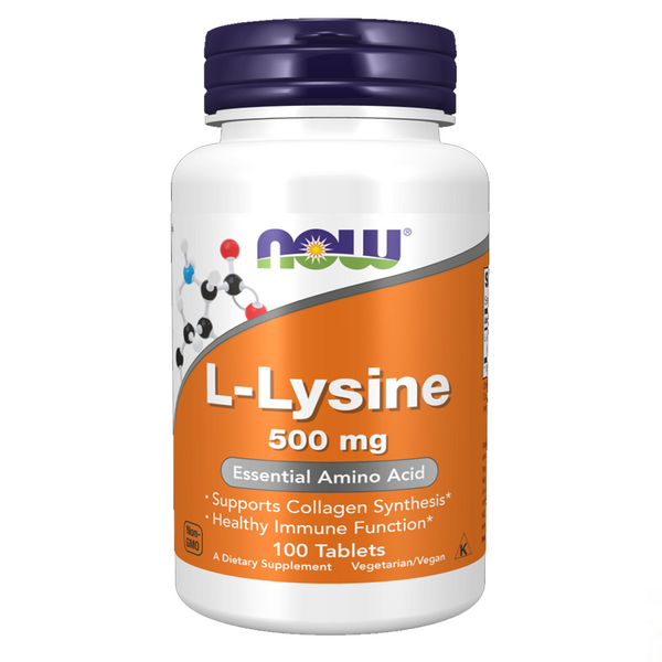 NOW L-Lysine 500mg, 100 Ct