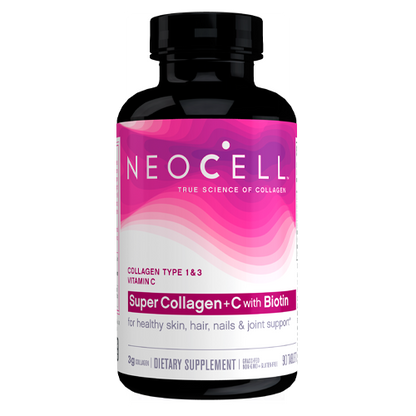 NeoCell Super Collagen + C with Biotin, 90 Ct