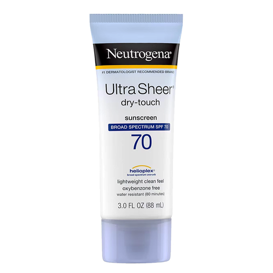 Neutrogena Ultra Sheer Dry Touch Oxybenzone Free Sunscreen Lotion SPF 70, 88ml
