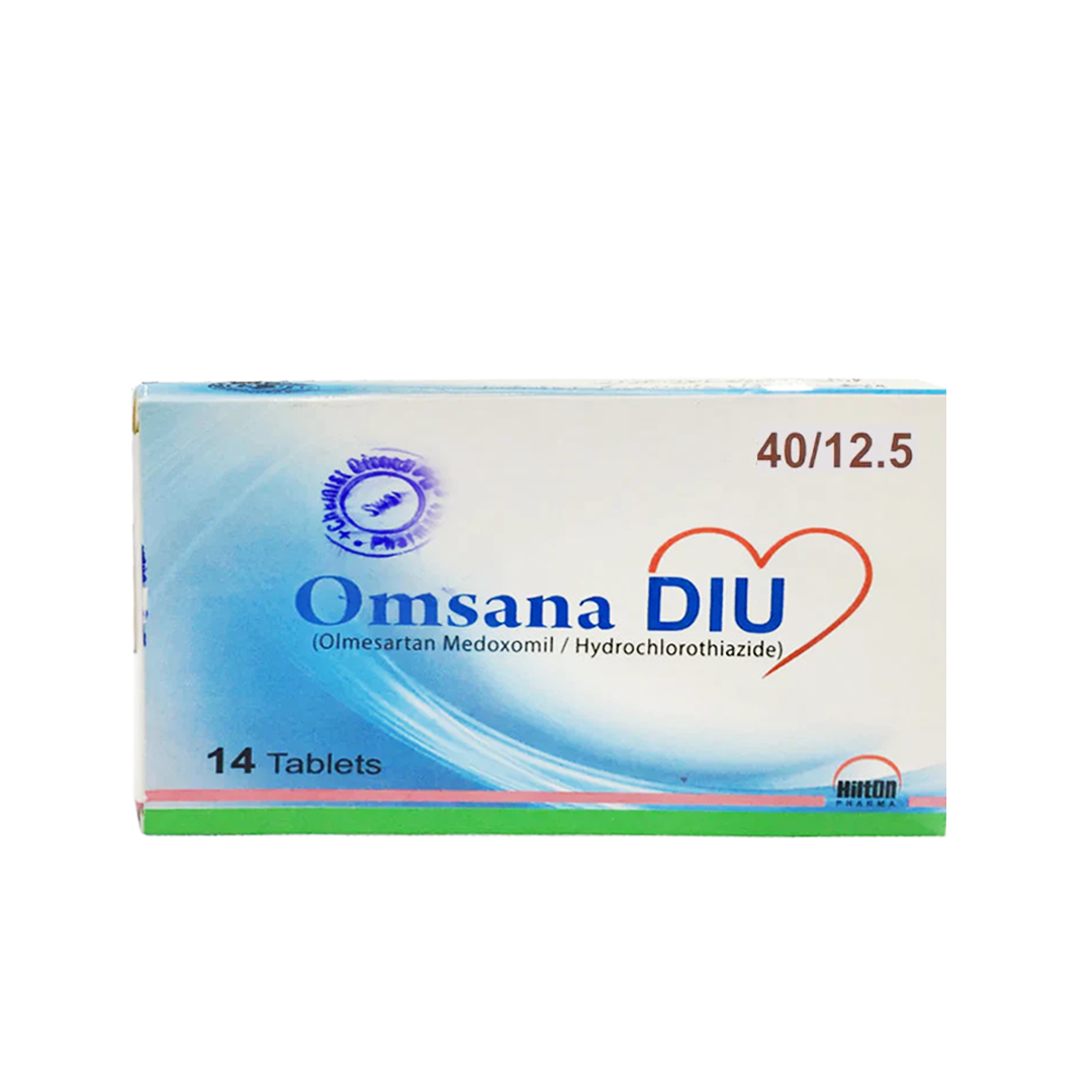 Omsana DIU (Olmesartan/Hydrochlorothiazide) 40/12.5mg, 14 Ct - Hilton