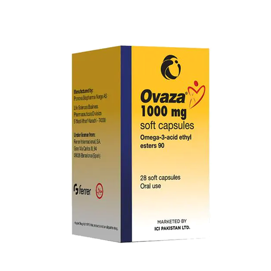 Ovaza Soft Capsules 1000mg, 28 Ct - LCI