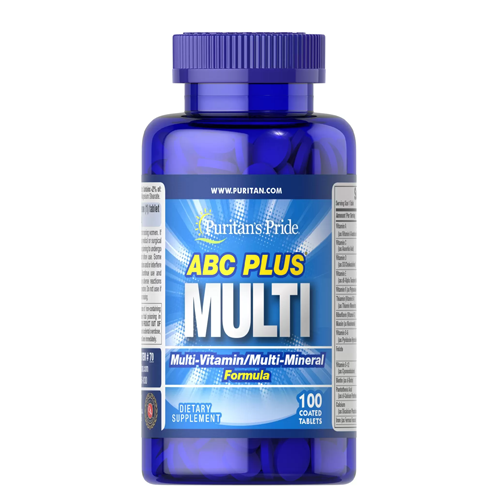 Puritan's Pride ABC Plus Multivitamin and Multi-Mineral Formula, 100 Ct