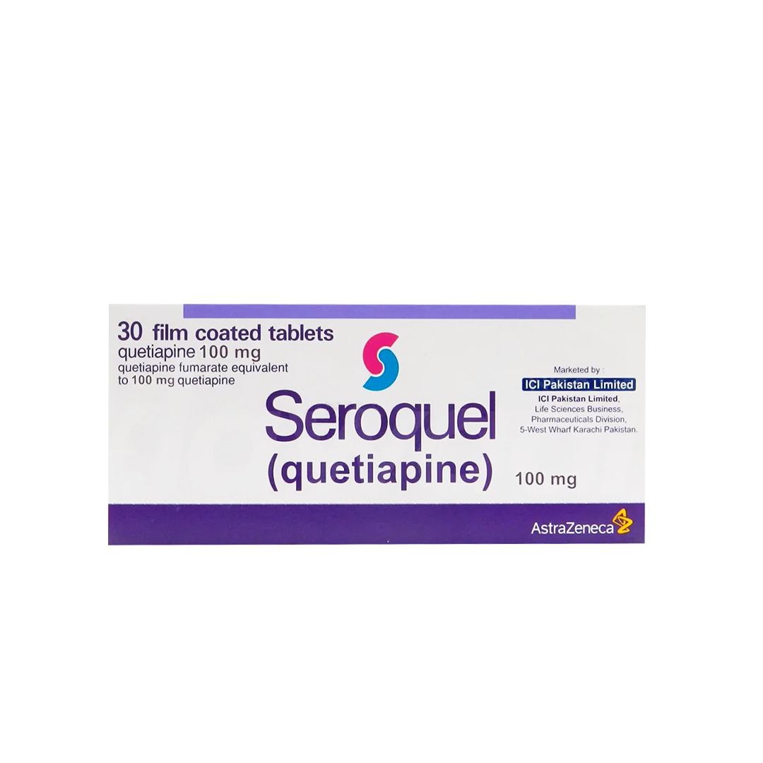 Seroquel Tablets 100mg, 30 Ct - AstraZeneca