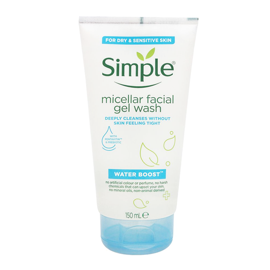 Simple Micellar Facial Gel Wash Water Boost, 150ml