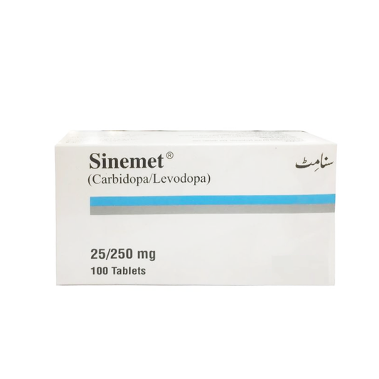 Sinemet (Carbidopa/Levodopa) 25/250mg, 100 Ct - Searle