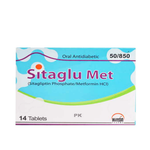Sitaglu Met (Sitagliptin/Metformin) 50/850mg, 14 Ct - Hilton