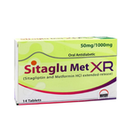 Sitaglu Met XR (Sitagliptin/Metformin) 50/1000mg, 14 Ct - Hilton