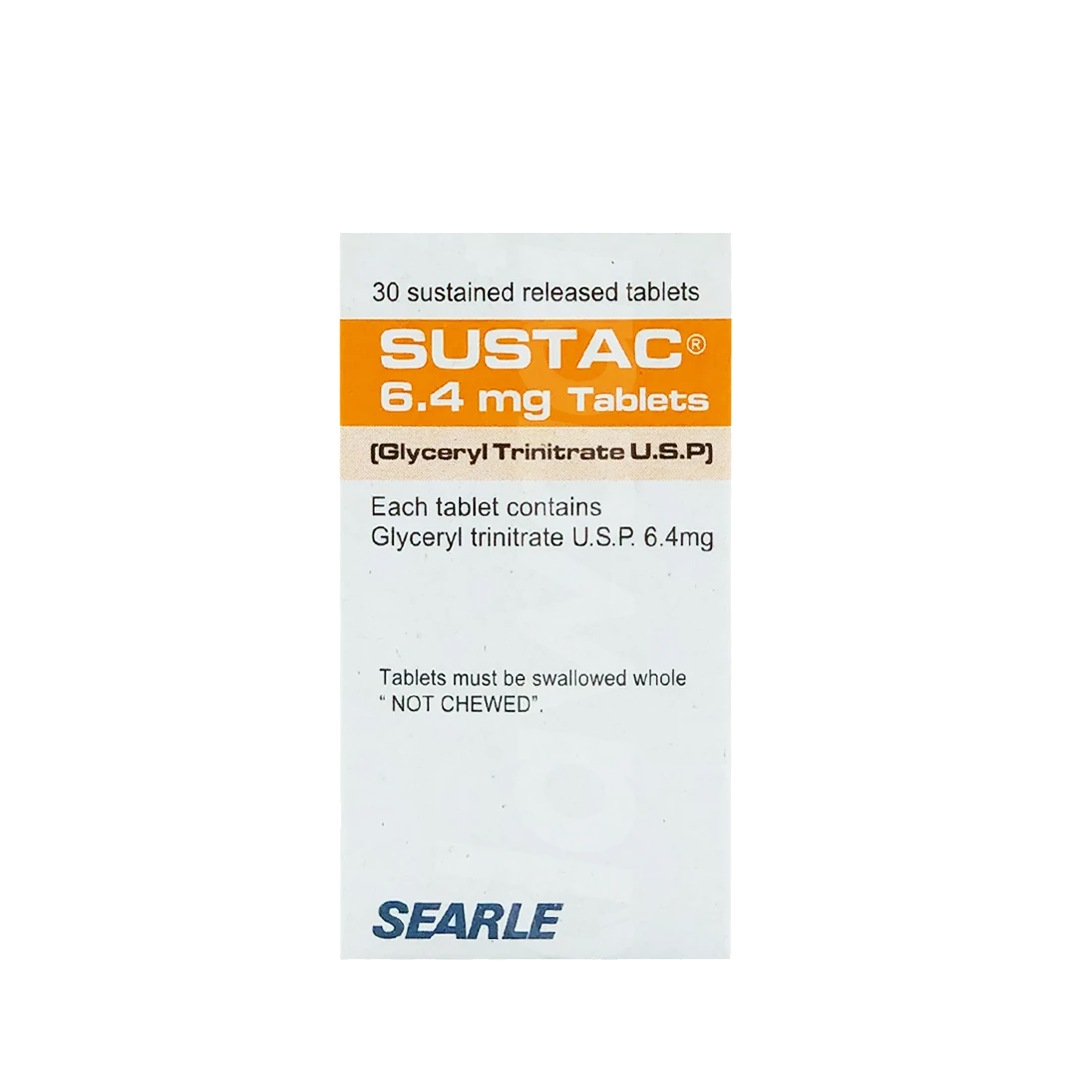 Sustac (Glyceryl) 6.4mg, 30 Ct - Searle