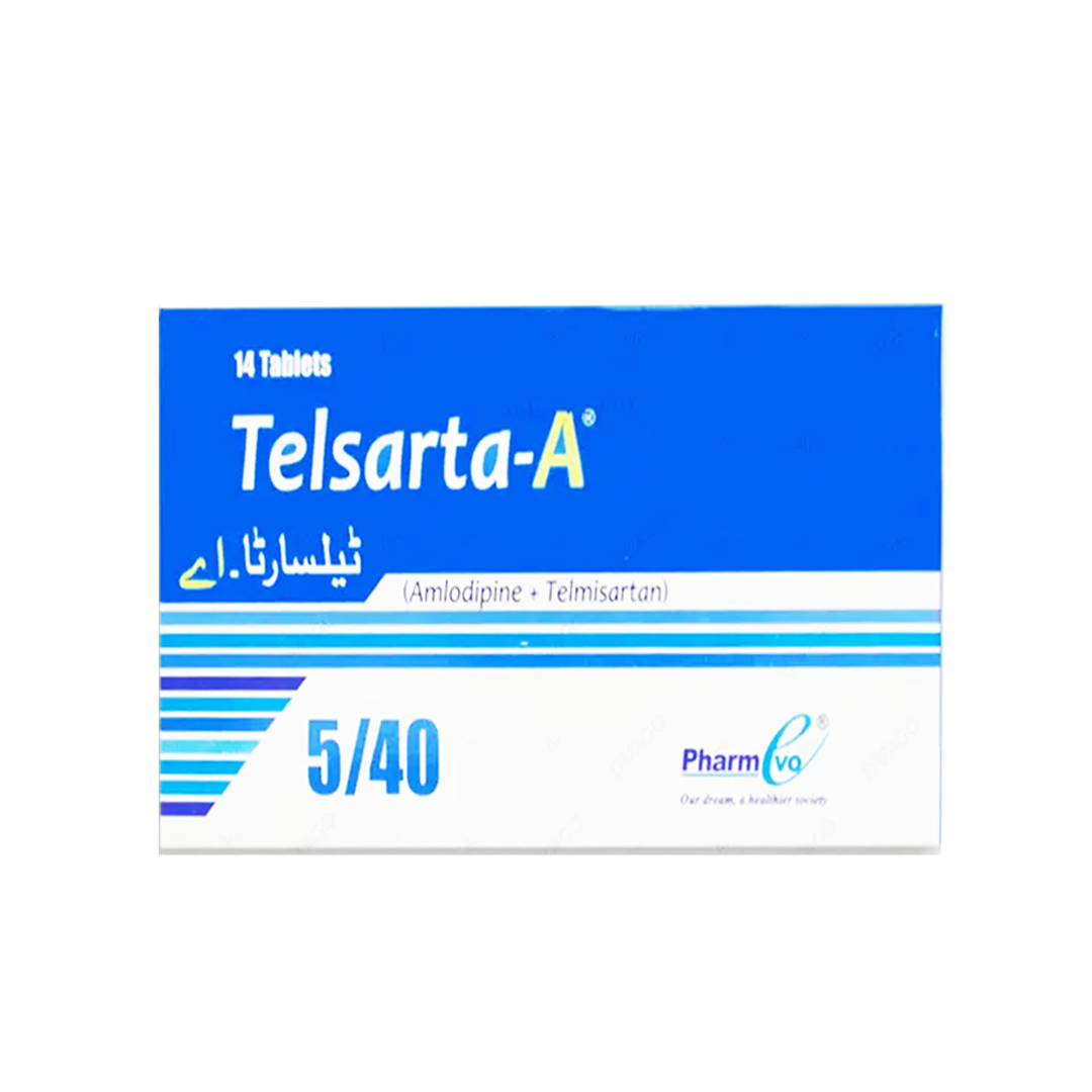 Telsarta-A Tablet 5/40mg, 14 Ct - PharmEvo