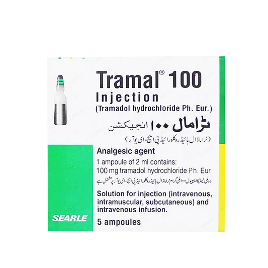 Tramal (Tramadol) Injection 100mg, 5 Ct - Searle