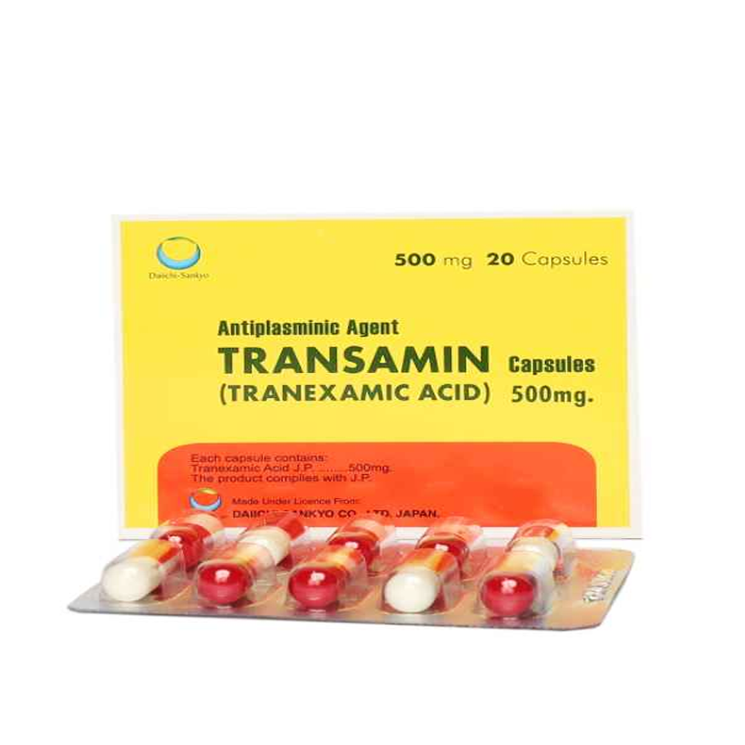 Transamin Hilton Transamin (Tranexamic Acid) Capsule 500mg, 20 Ct Online in ...