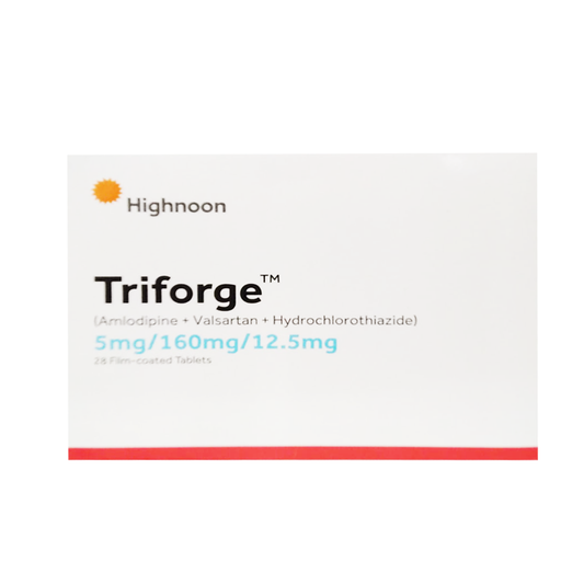 Triforge 5mg/160mg/12.5mg, 28 Ct - Highnoon