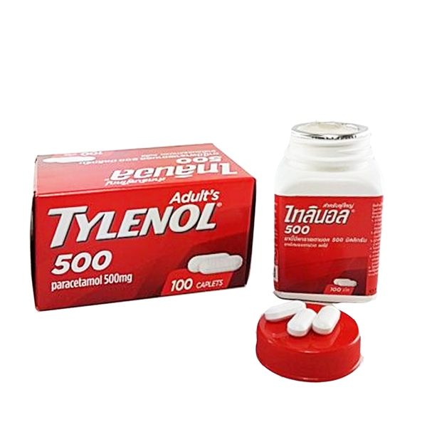 Tylenol for Adults 500mg, 100 Ct