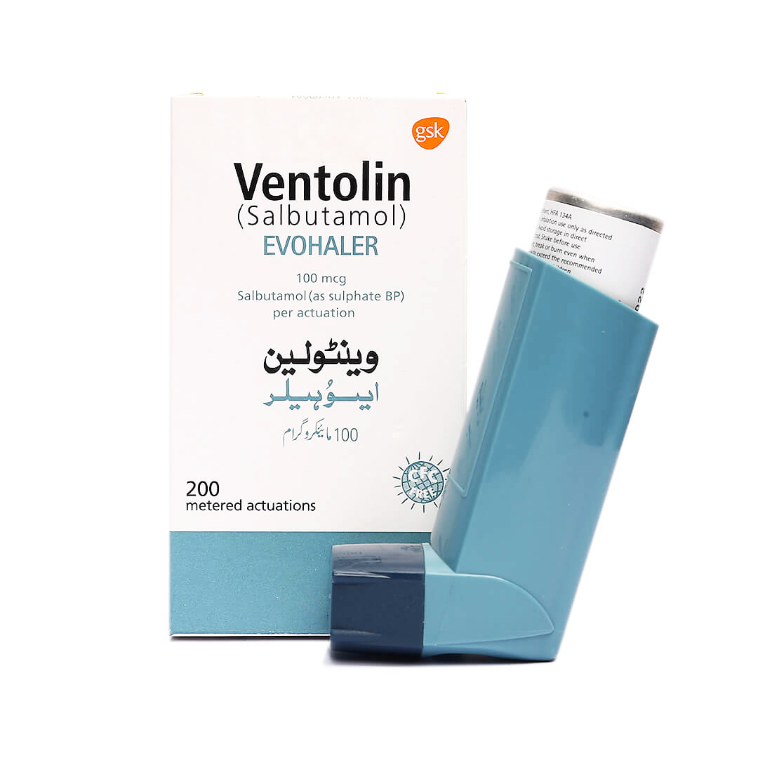 Ventolin (Salbutamol) Evohaler, 100mcg - GSK