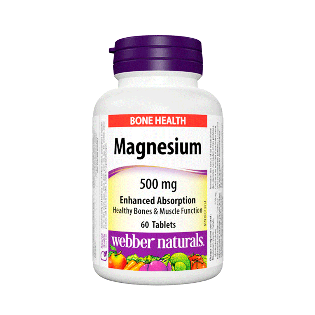 Webber Naturals Magnesium Enhanced Absorption 500mg, 60 Ct