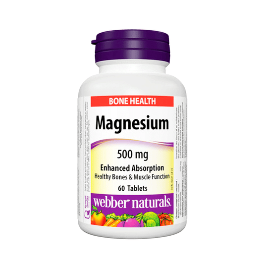Webber Naturals Magnesium Enhanced Absorption 500mg, 60 Ct